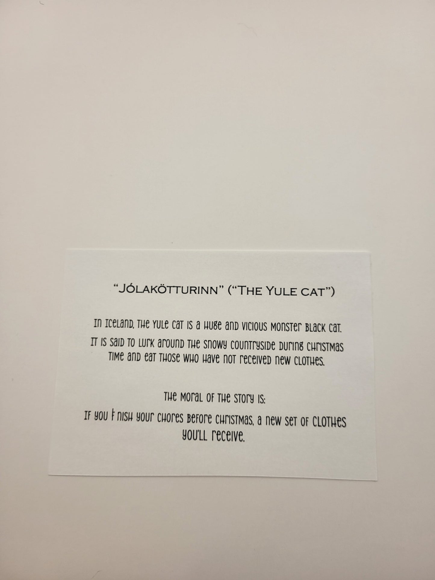 Yule Cat - Original Art