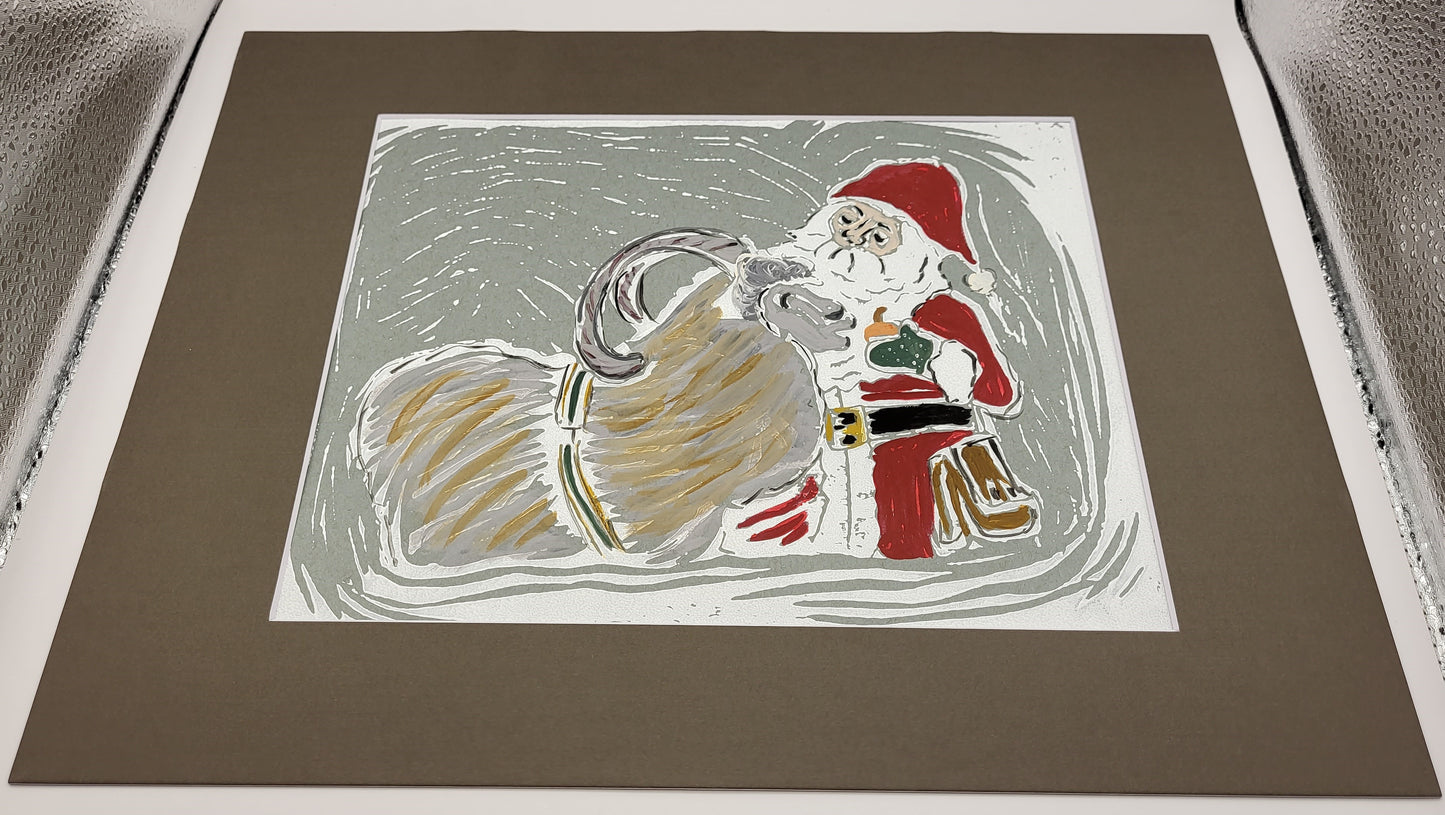 Tomte & The Yule Goat - Original Art