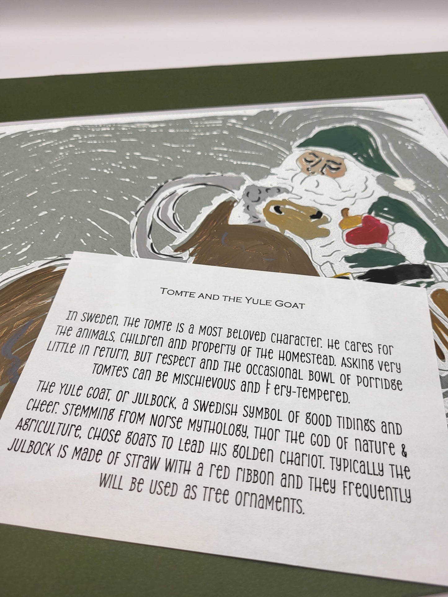 Tomte & The Yule Goat - Original Art