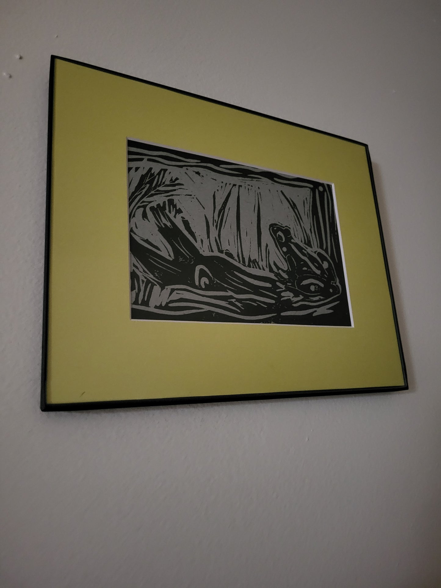 Northern Green Frog - Original Art - Framed