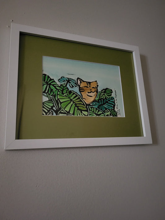 Little Bear in the Elephants-Framed-Original Art