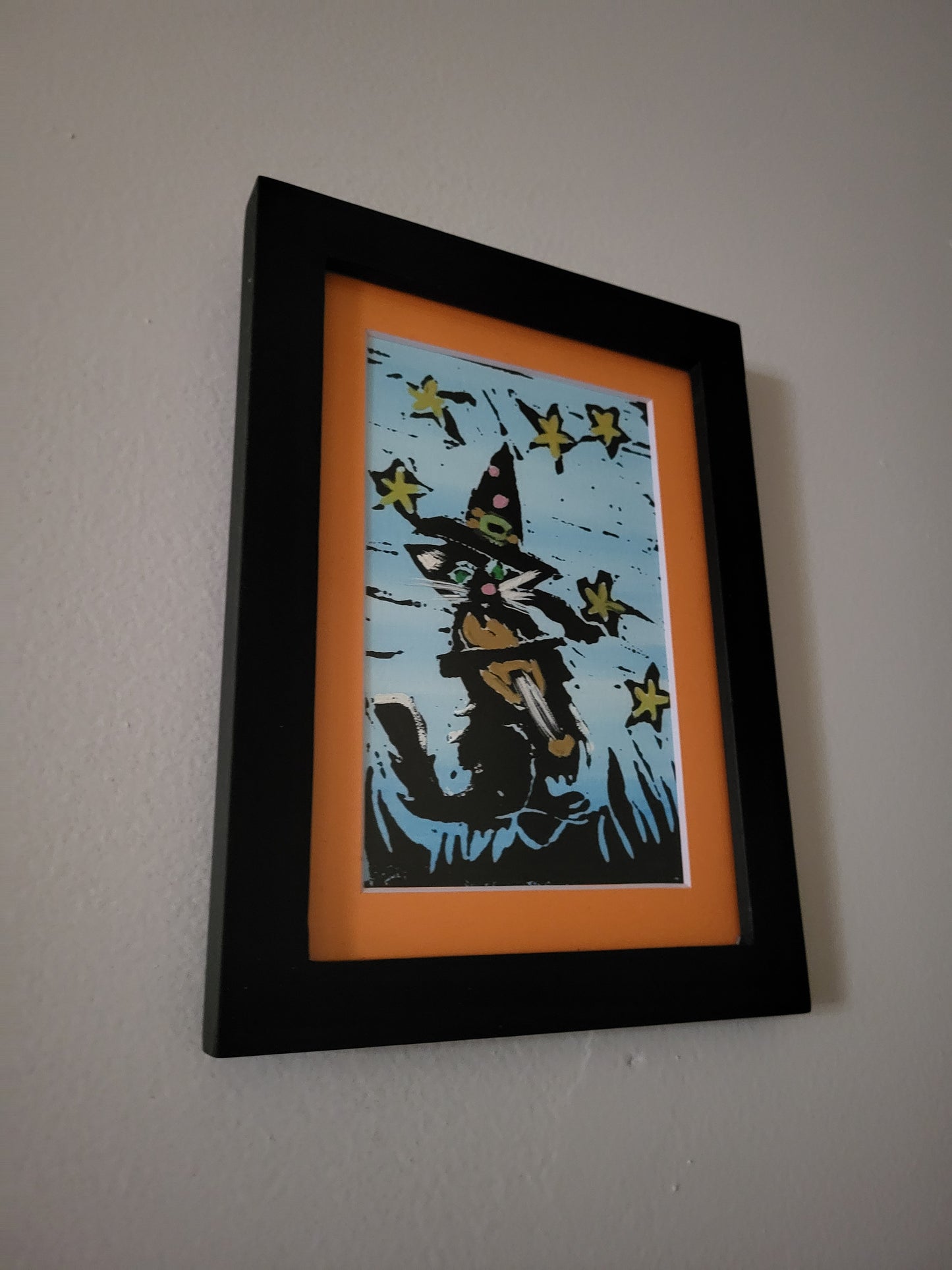Cat & The Fiddle-Framed-Original Art