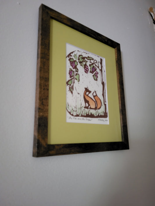 The Fox & The Grapes-Framed-Original Art