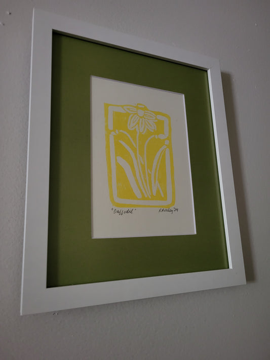 Daffodil-Framed-Original Art