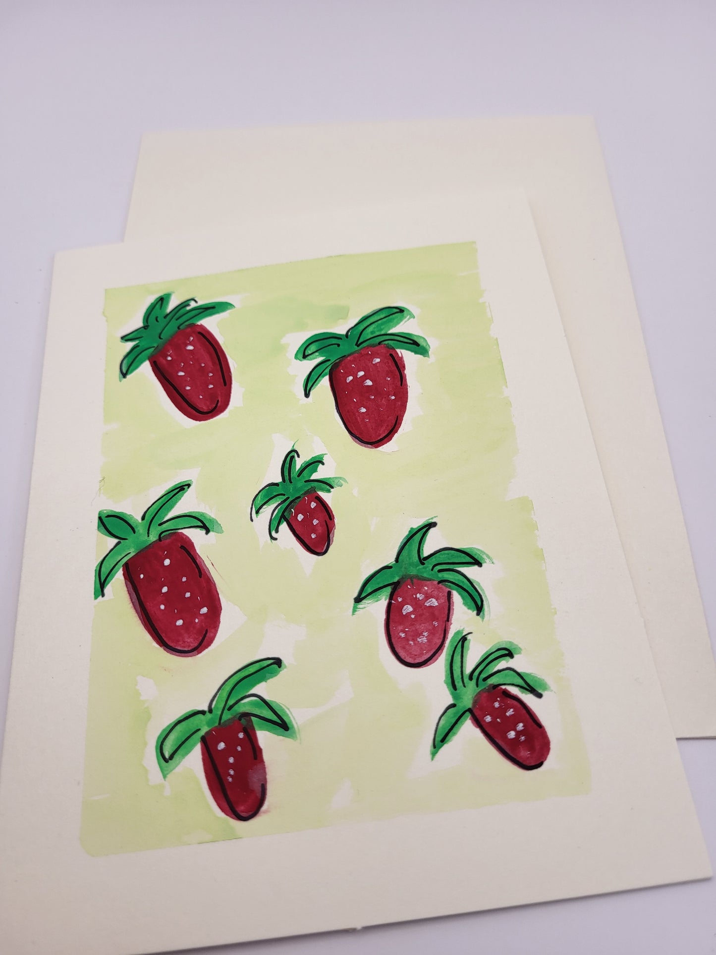 Greeting Card - Strawberries