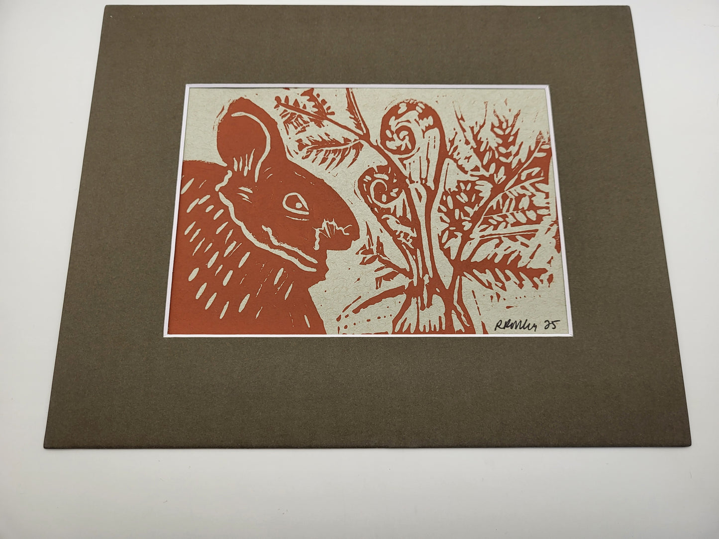 Rabbit in Ferns - Original Art