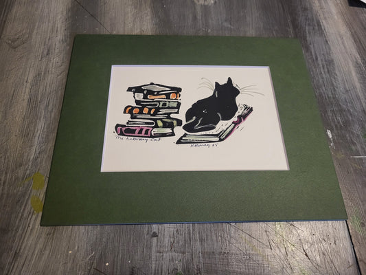 The Library Cat - Original Art