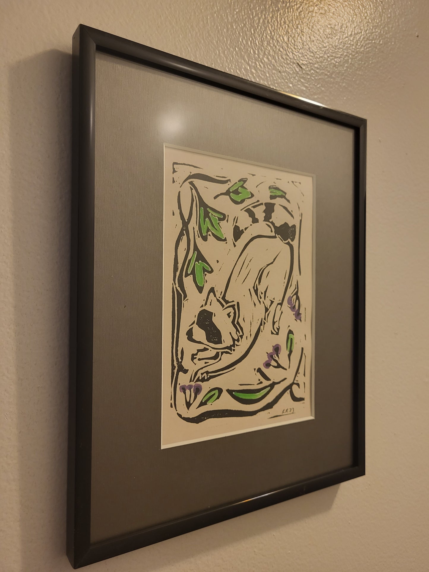 Raccoon & The Sassafras Tree - Original Art - Framed