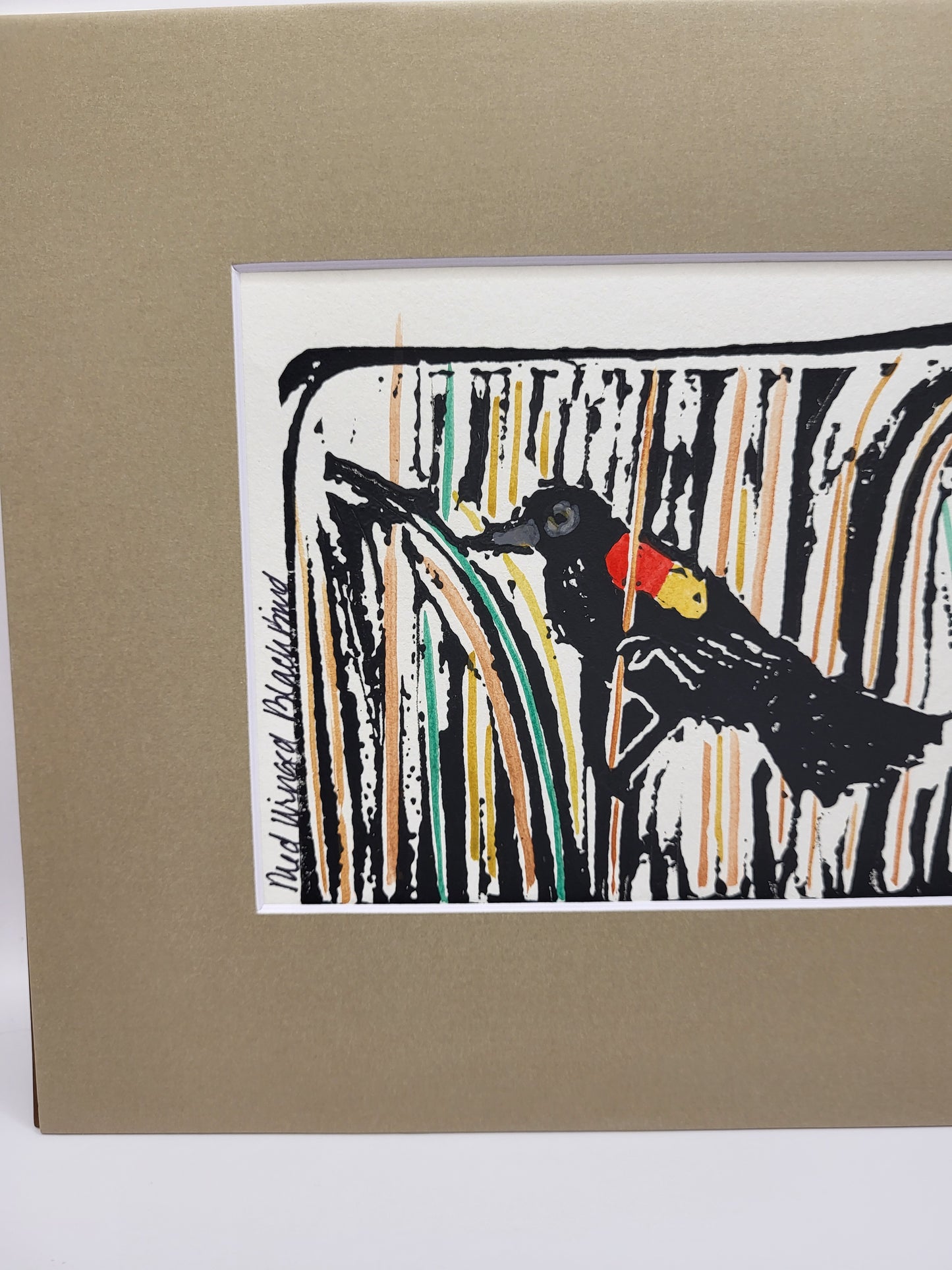Red Winged Black Bird - Original Art