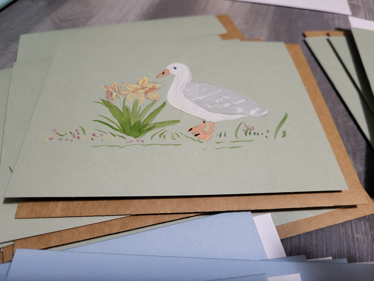 Greeting Card - Spring Goose