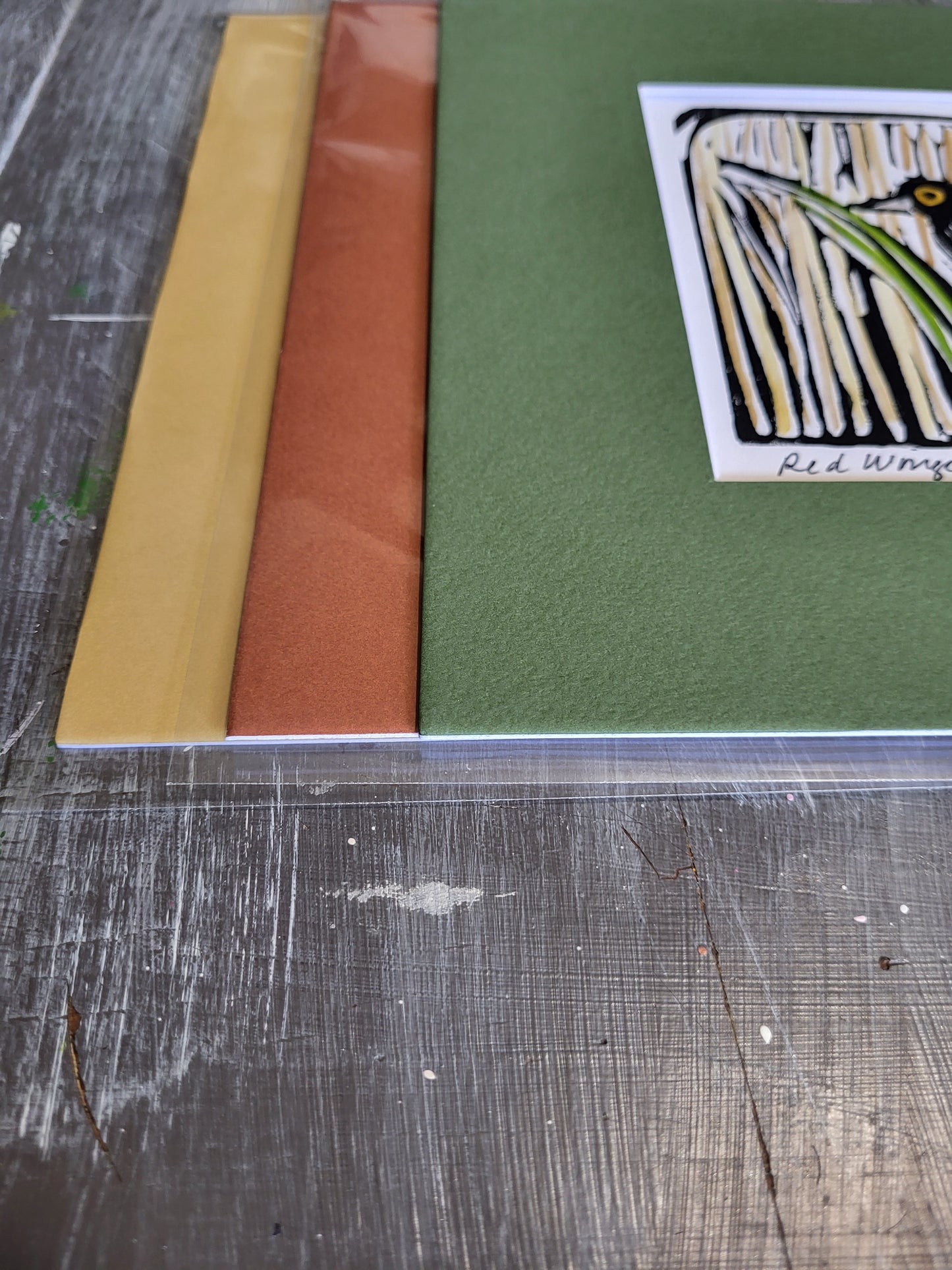 Red Winged Black Bird - Original Art