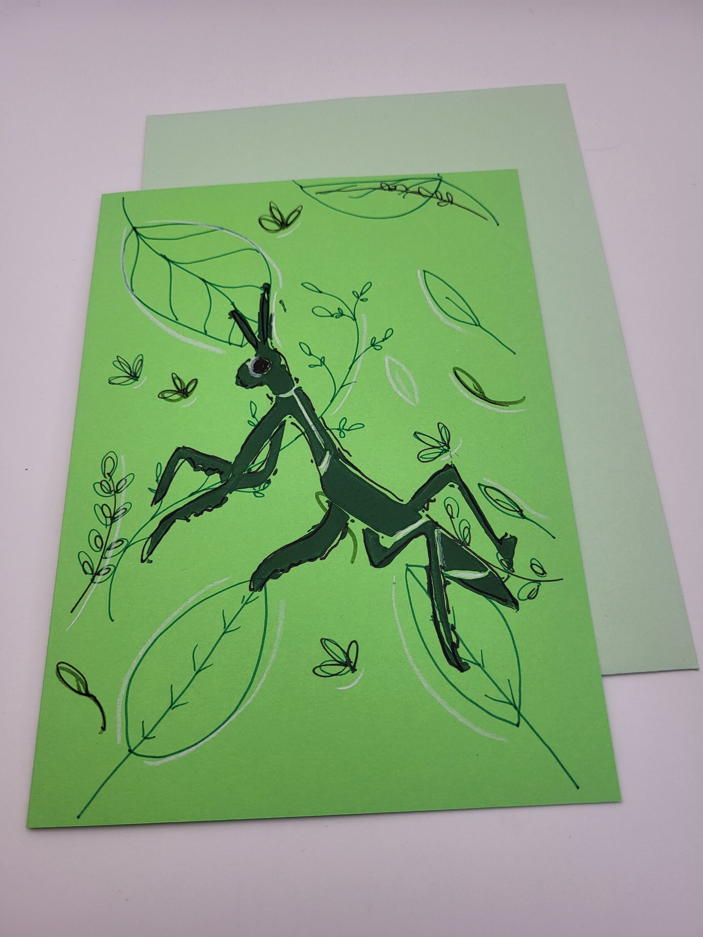 Greeting Card - Praying Mantis