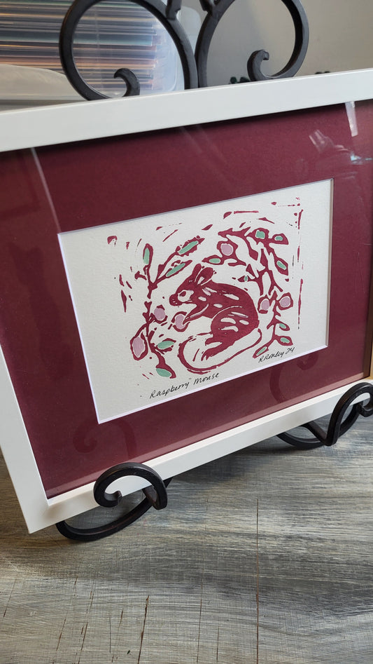 Raspberry Mouse-8x10-Original Art