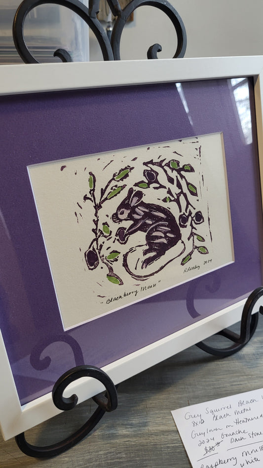 Blackberry Mouse-8x10-Original Art